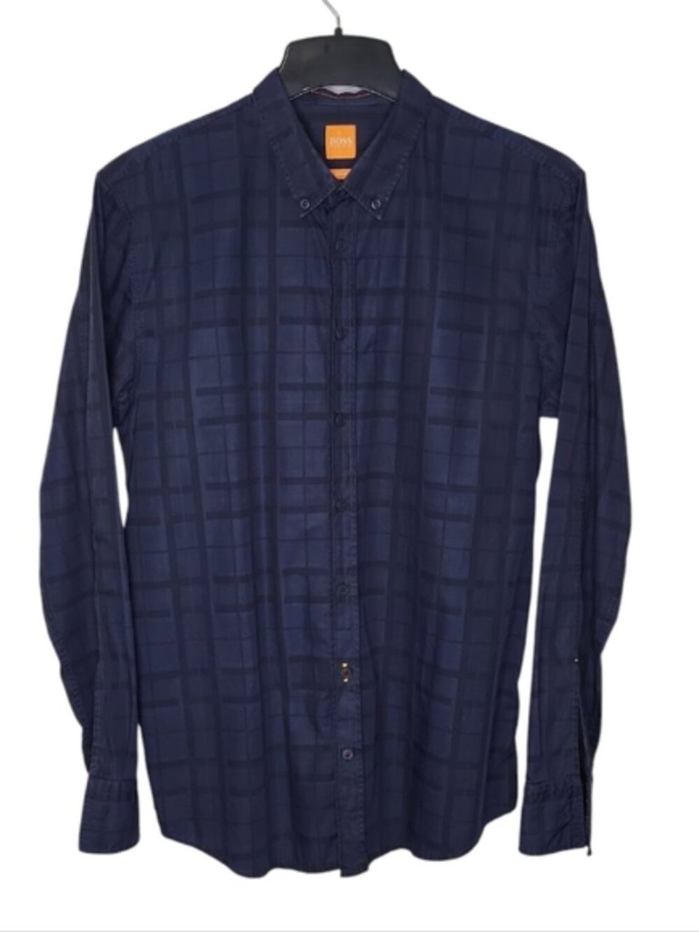 Boss Hugo Boss Orange Men's Shirt Size XL Slim-Fit Button-Up Button-Down Collar